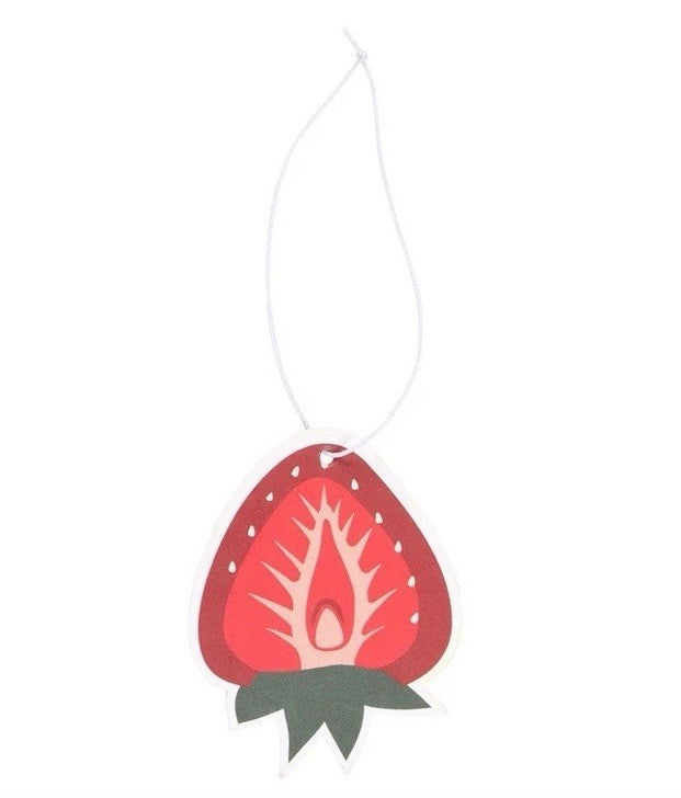 Strawberry Hanging Car Air Freshener Van Gift Red Secret Santa