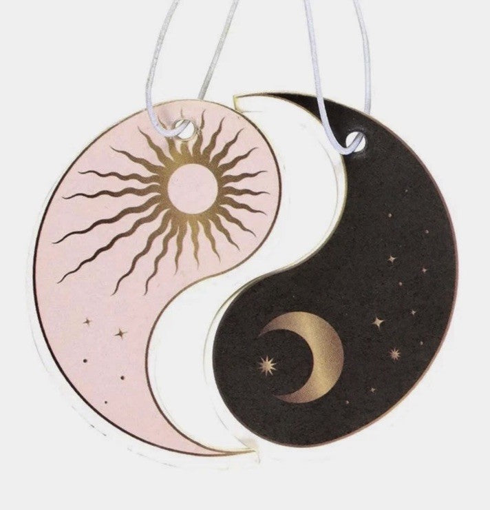 Vanilla Yin & Yang Sun Moon Stars Hanging Air Freshener Scented Car Wardrobe