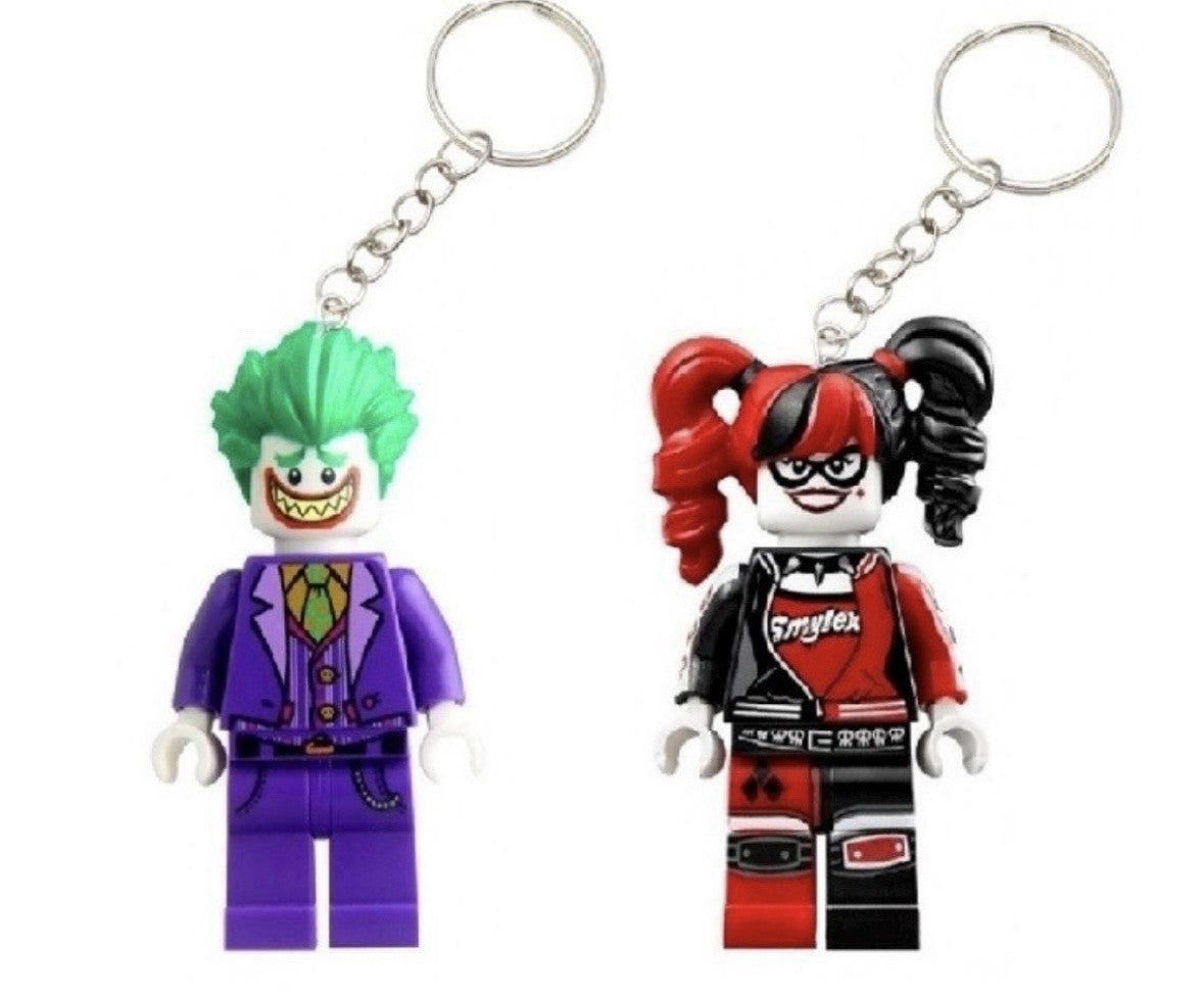 Batman Figure Keyring Couples Love Pink Batgirl Mini DC Bag Charm Gift Car Key