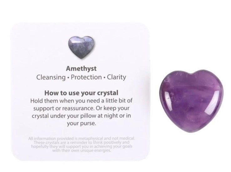 Purple Crystal Heart Amethyst You Are Special to Me Card Mothers Day Gift Bag