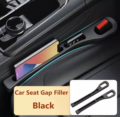 Pair Of Car Seat Gap Storage Phone Keys Side Strip interior Black Filling Strip