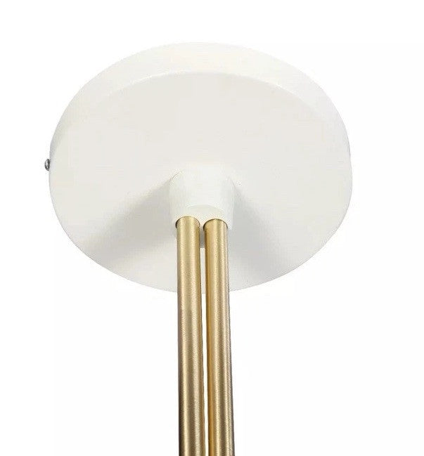 B & Q Apennin Matt Cream Pendant Ceiling Light 2 Lamp 350mm Diameter Good Home