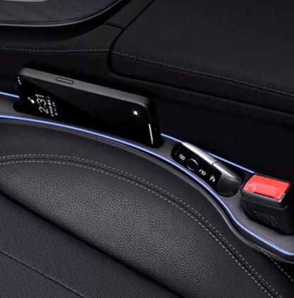 Pair Of Car Seat Gap Storage Phone Keys Side Strip interior Black Filling Strip