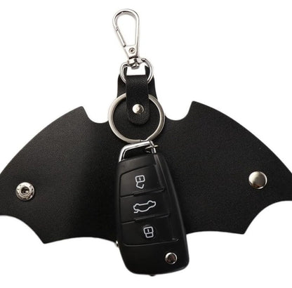 Batman Keyring Black Matching Pink Bat Couples Key Holder Pouch Car Key Case