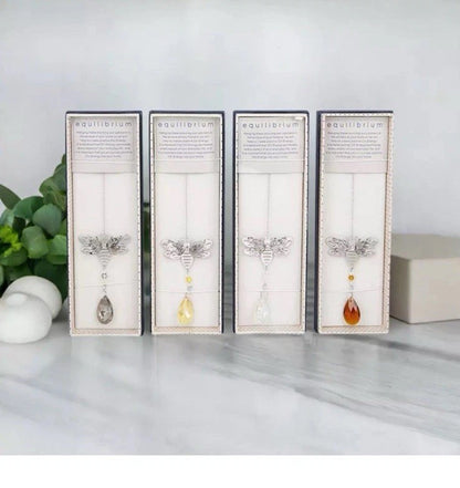 3D Garden Bumble Bee Suncatcher window hanging Spiritual crystal glass Gift box