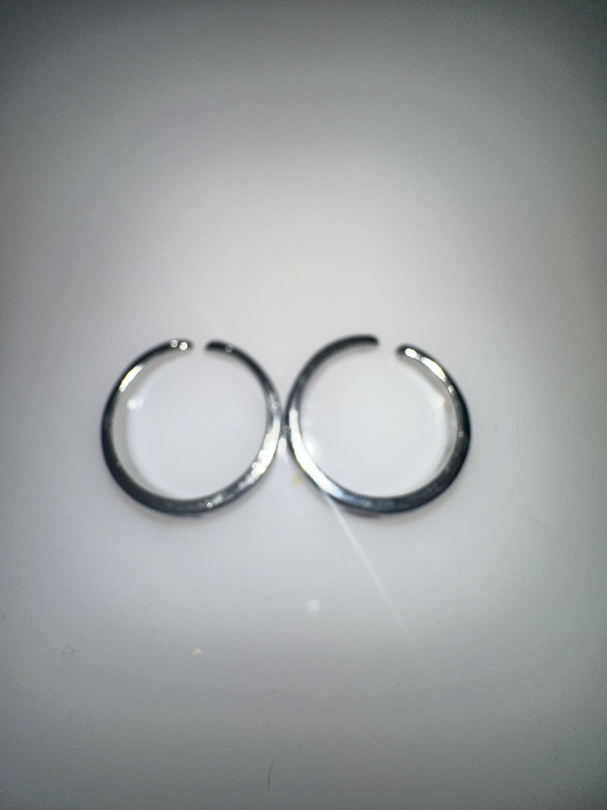 2 X Solar Heart Couple Rings Jewellery Matching Adjustable Glow in Dark Gift