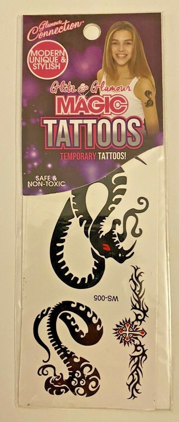 Temporary Halloween Tattoo scary spider skull cobra snake body arm art horror