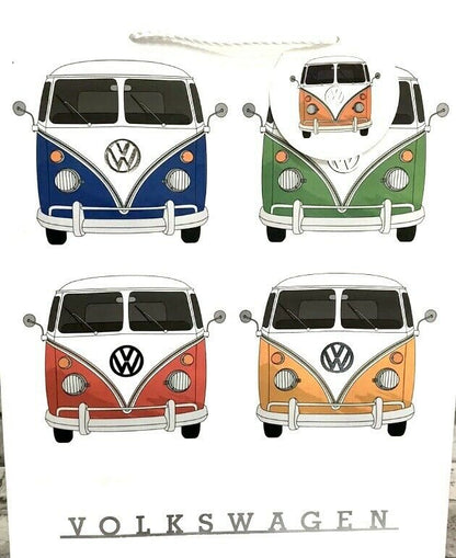 Volkswagen VW CamperVan Multi Design Large Birthday Gift Bag & Tag