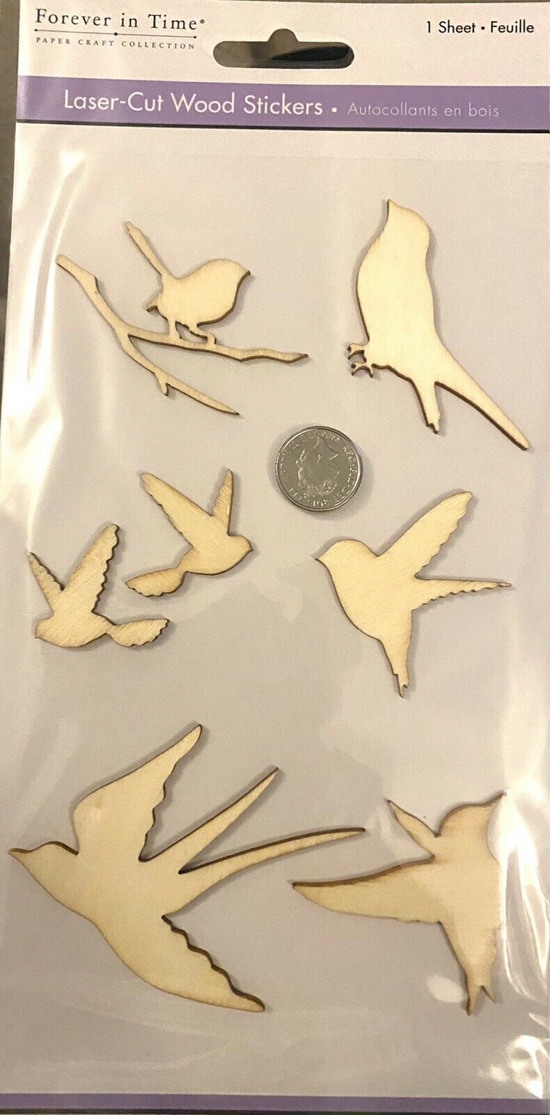 Laser Cut Wood Birds and leaves Embellishment Wooden Shape Craft Decors upcycle