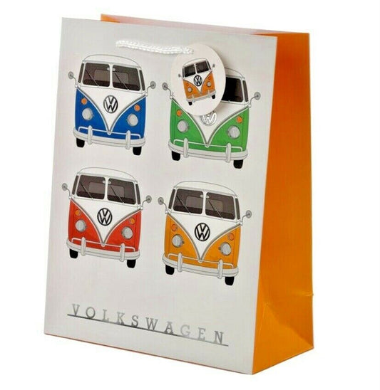 Volkswagen VW CamperVan Multi Design Large Birthday Gift Bag & Tag