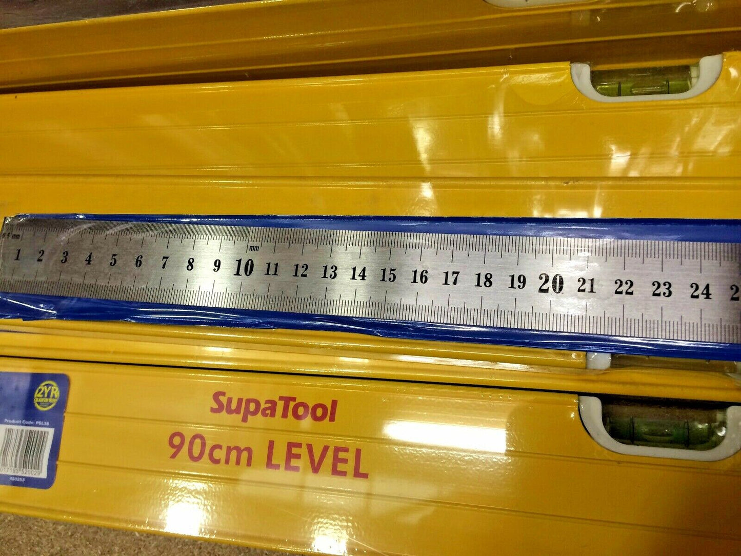 6'' 12" 24" METAL RULE STEEL RULER 150 300 600 mm cm Engineering IMPERIAL INCHES