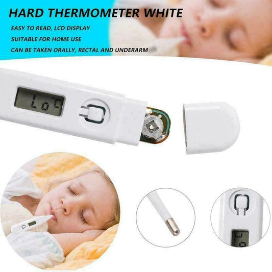 Digital Battery Thermometer medical LCD childrens baby beep sound Ear Mouth Temperature