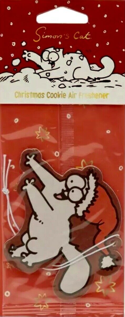 Car Christmas Cookie Simon's Cat Hanging Air freshener Van Wardrobe Secret Santa