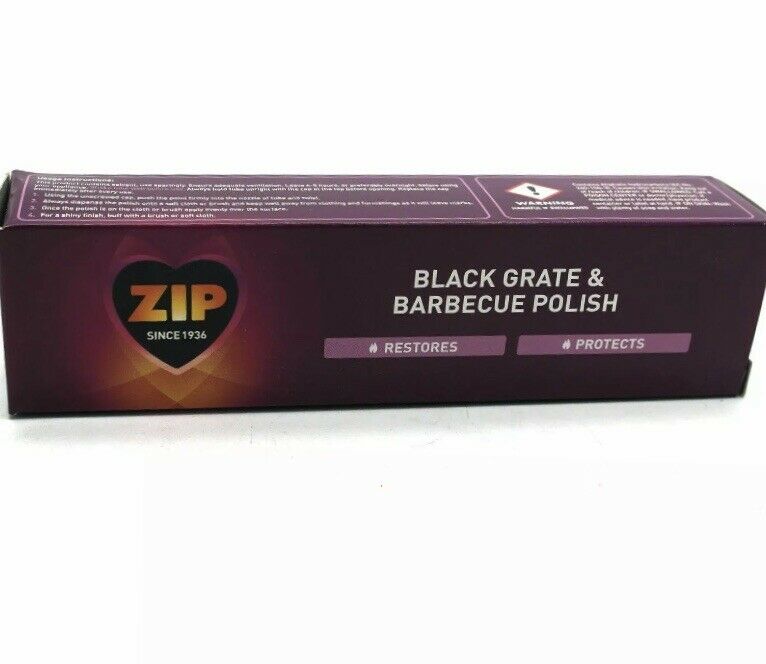 Zip Black Grate Bbq Barbecue Polish Cast Iron Fire Cleaner Polish Restorer 75ml