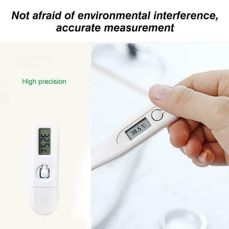 Digital Battery Thermometer medical LCD childrens baby beep sound Ear Mouth Temperature